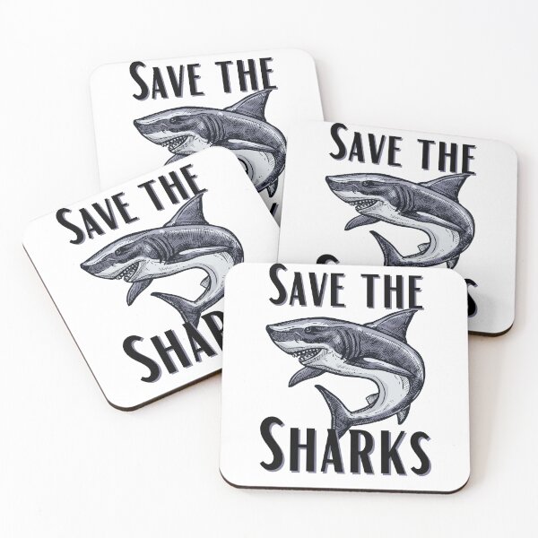 Item preview, save the sharks designed and sold by addict2reading.