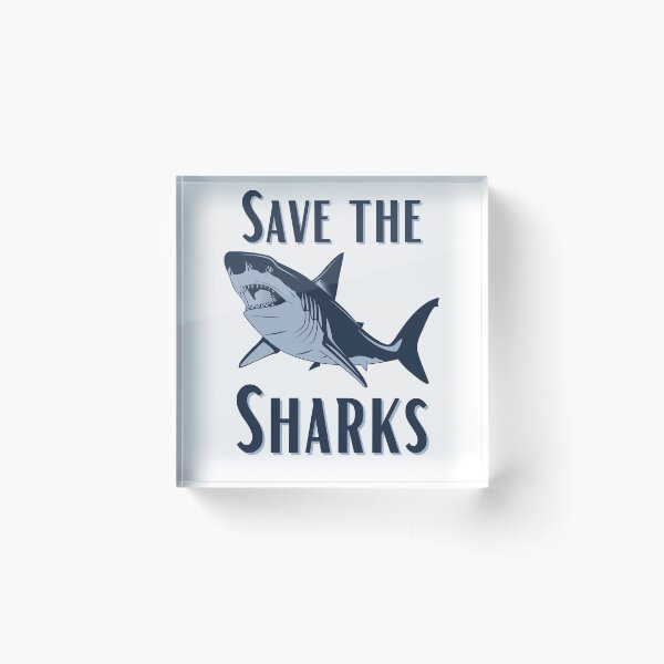 Item preview, save the sharks designed and sold by addict2reading.