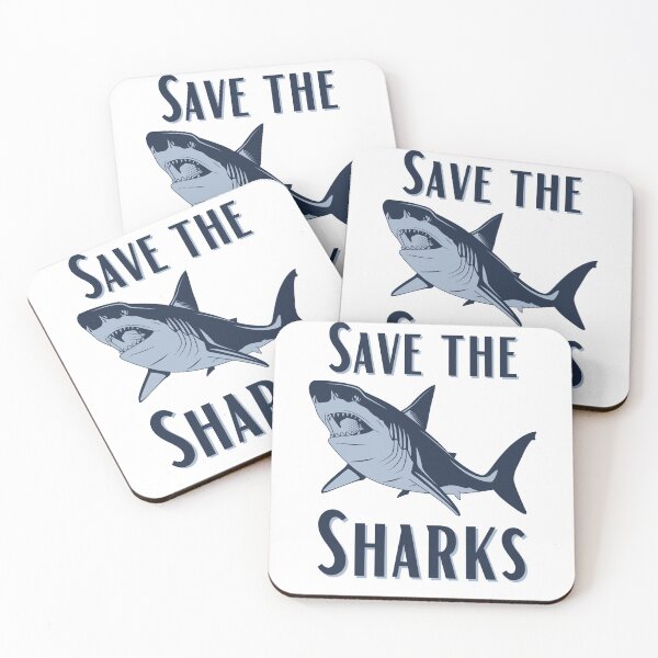 Item preview, save the sharks designed and sold by addict2reading.