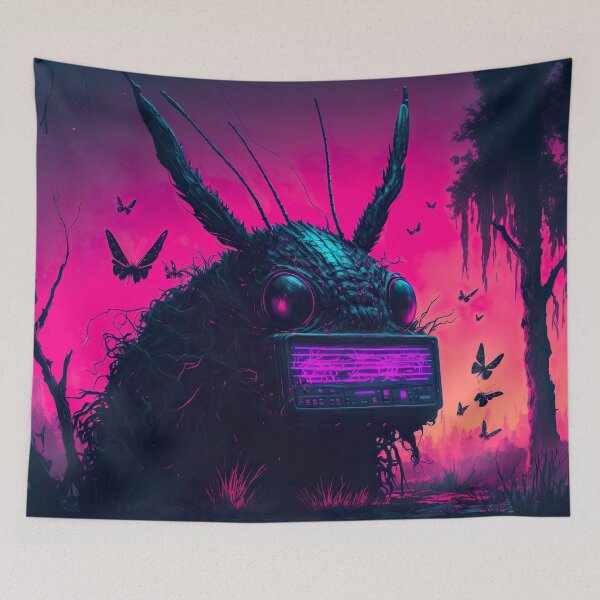 Item preview, Cute Alien Cyberpunk Insect In A Swamp designed and sold by Nightarcade.