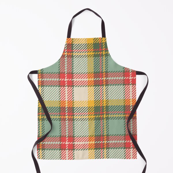 Item preview, Vintage 70'S plaid khaki coral yellow olive background designed and sold by UnaWu533.