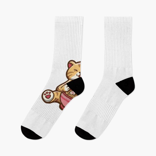 Item preview, Kawaii Cat Eating Ramen Noodles Japanese Food Anime  designed and sold by MetooStore  ⭐⭐⭐⭐⭐.