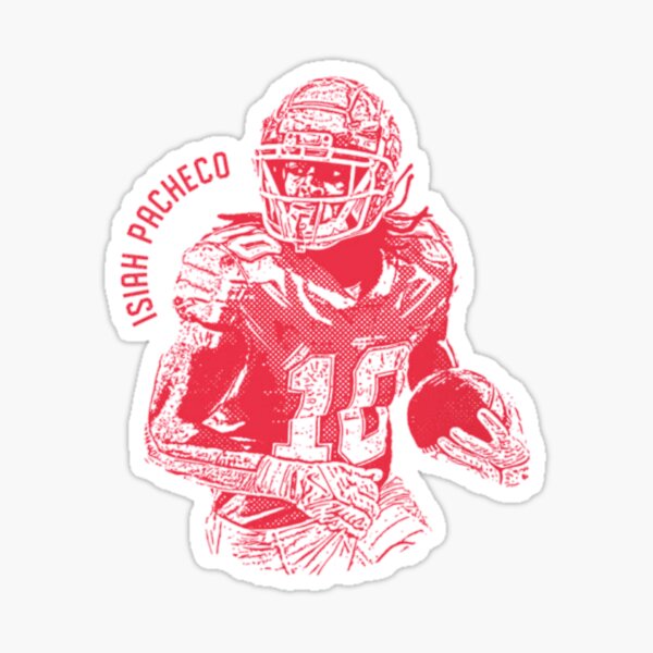 Isiah Pacheco Jersey Sticker for Sale by cbaunoch