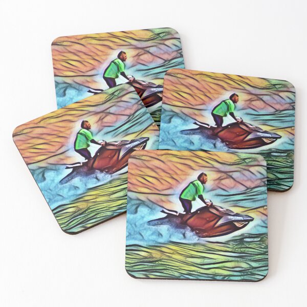 Item preview, Jet Ski Fun In Glow designed and sold by Fearless-Fox.