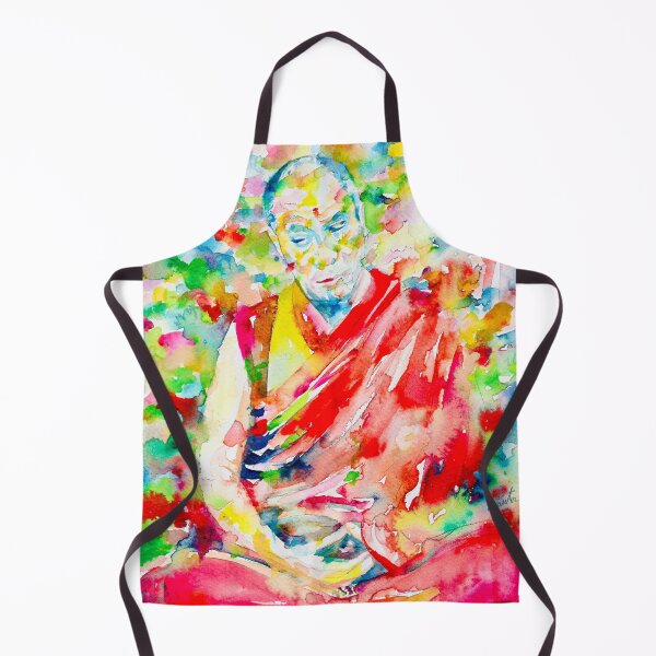 Item preview, 14th DALAI LAMA - TENZIN GYATSO - watercolor portrait.3 designed and sold by lautir.