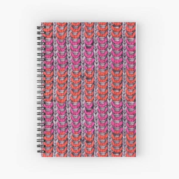 Neon Mikkey Knit Spiral Notebook