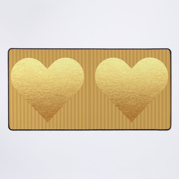 Item preview, Golden Hearts, pattern, designed and sold by LuFilu.
