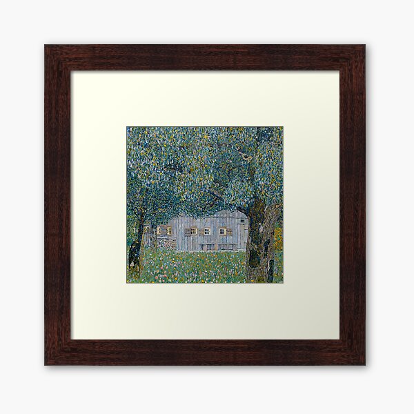 Aperçu de l'œuvre La ferme de Gustav Klimt en Haute-Autriche (1911-1912) créée et vendue par BossyCatHome.