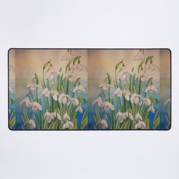 Item preview, Snowdrops watercolour painting designed and sold by esvb.