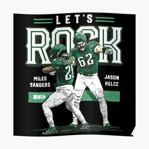 Miles Sanders Away Jersey Poster for Sale by designsheaven