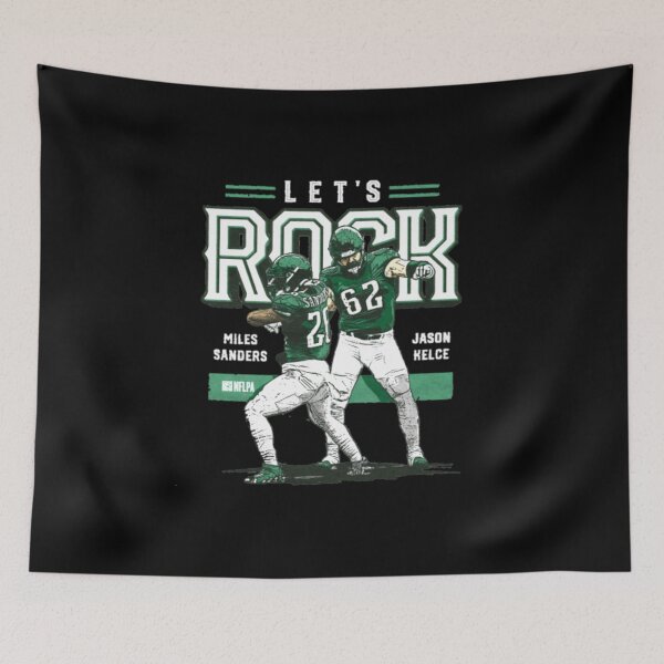 Item preview, Jason Kelce and Miles Sanders let's rock  designed and sold by Ga-Moo.