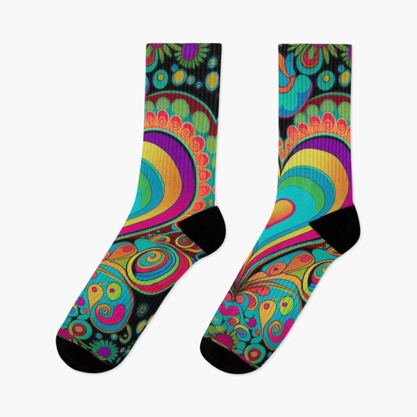 Item preview, Groovy hearts and valentines from the "Trippy Hippie" collection designed and sold by TheStreetSpirit.