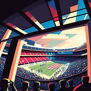 Artwork thumbnail, Colorful Soccer Stadium by AI Nspiration