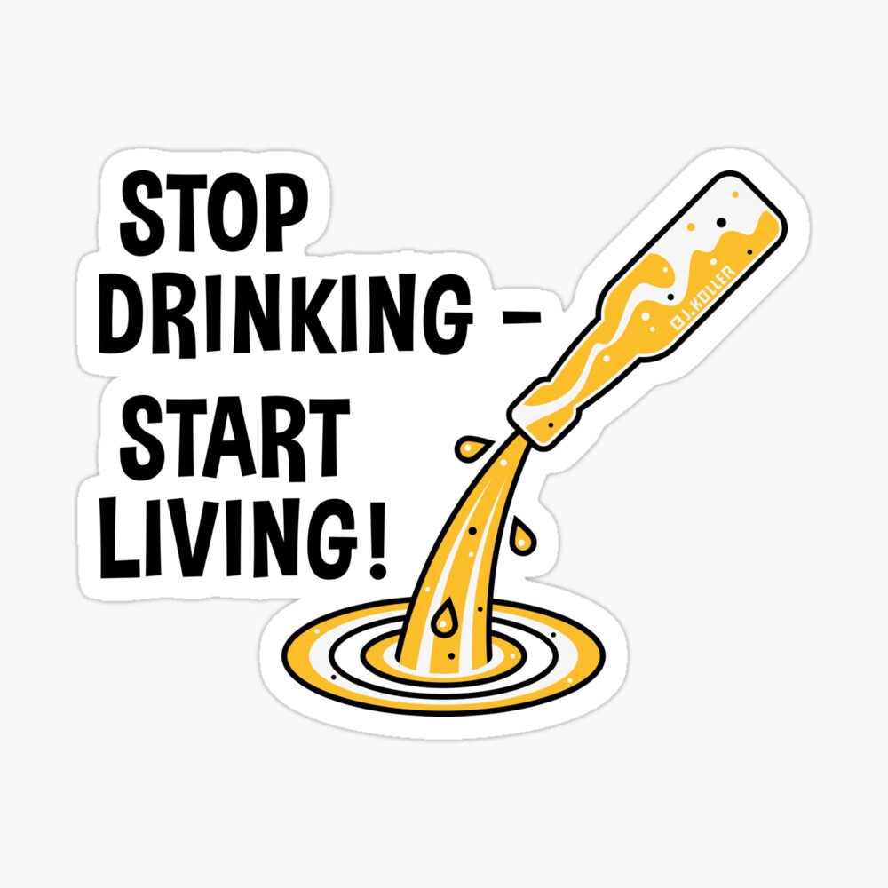 Stop Drinking – Start Living! (No Alcohol) | Greeting Card
