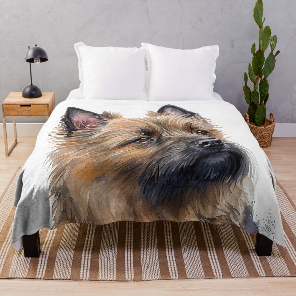 Item preview, Watercolor Painting of Cairn Terrier Small Dog Breed designed and sold by Nalaxation.