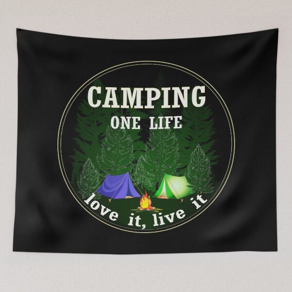 Item preview, Camping one life love it live it designed and sold by Deco-Design.
