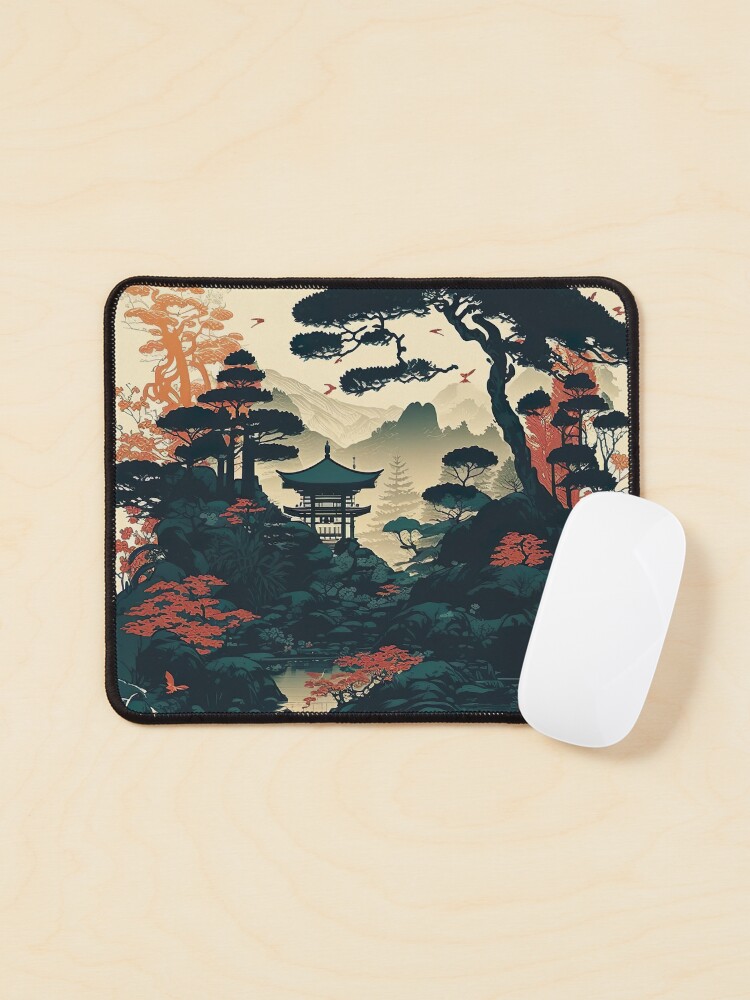 Tapis de souris for Sale avec l'œuvre « Esthétique Japon Nature