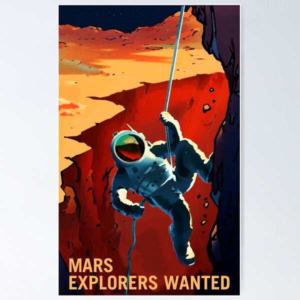 Aperçu de l'œuvre Explorateurs recherchés sur le voyage vers Mars créée et vendue par BokeeLee.