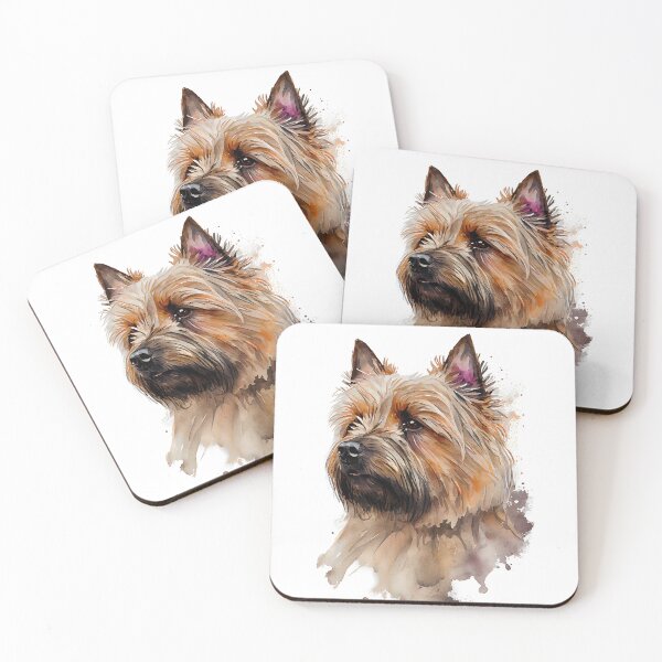Item preview, Watercolor Painting of Cairn Terrier Small Dog Breed 2 designed and sold by Nalaxation.