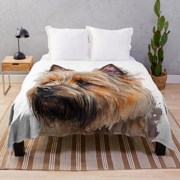 Item preview, Watercolor Painting of Cairn Terrier Small Dog Breed 2 designed and sold by Nalaxation.