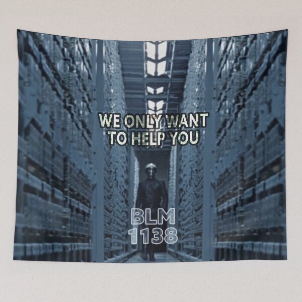 Item preview, Classic Sci Fi - THX 1138 We Only Want To Help (BLM Edition) designed and sold by Fanarchist.