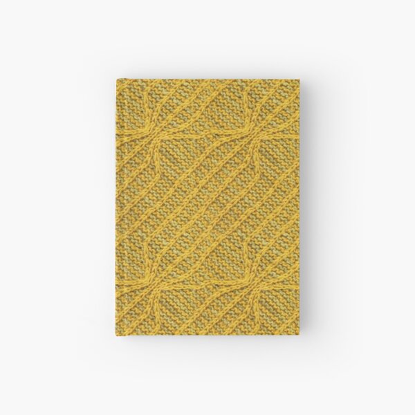 Yellow Lines Knit Hardcover Journal