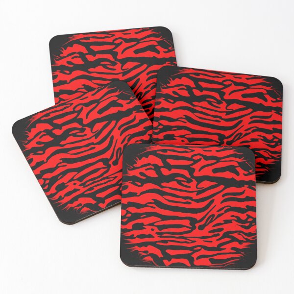 Item preview, Red and Black Abstract Zebra Print designed and sold by asurtiumgreen.