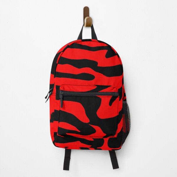 Item preview, Red and Black Abstract Zebra Print designed and sold by asurtiumgreen.