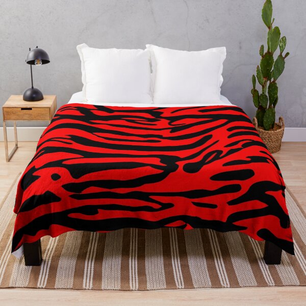 Item preview, Red and Black Abstract Zebra Print designed and sold by asurtiumgreen.