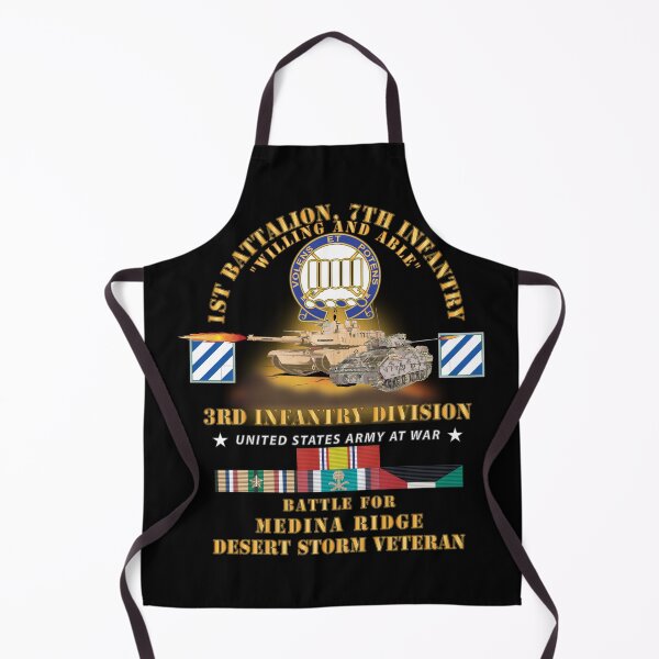 Item preview, Army - 1st Battalion, 7th Infantry - 3rd ID - Battle Medina Ridge w M1 - M2 - Desert Storm Veteran X 300 designed and sold by Military Insignia Products.