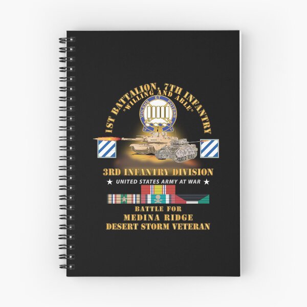 Item preview, Army - 1st Battalion, 7th Infantry - 3rd ID - Battle Medina Ridge w M1 - M2 - Desert Storm Veteran X 300 designed and sold by Military Insignia Products.