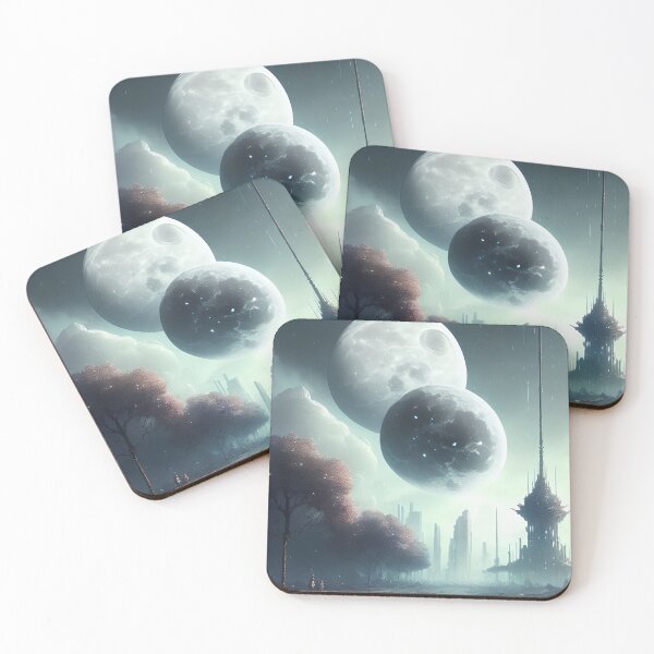 Item preview, Lunar Lullaby: A Celestial Ballet above the Metropolis designed and sold by Futurefam-Art.