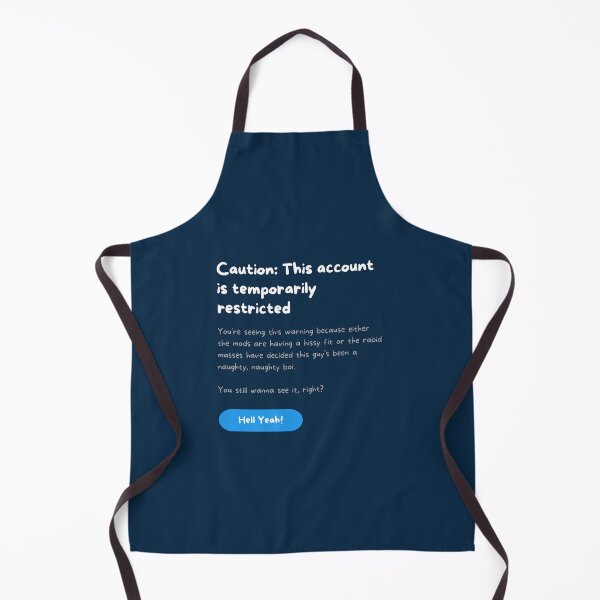 Item preview, Caution: This Account is Temporarily Restricted - Restricted / Banned Twitter Account Parody Meme (comic) designed and sold by MillennialMemer.