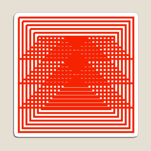 Red Squares #RedSquares #Red #Squares Magnet