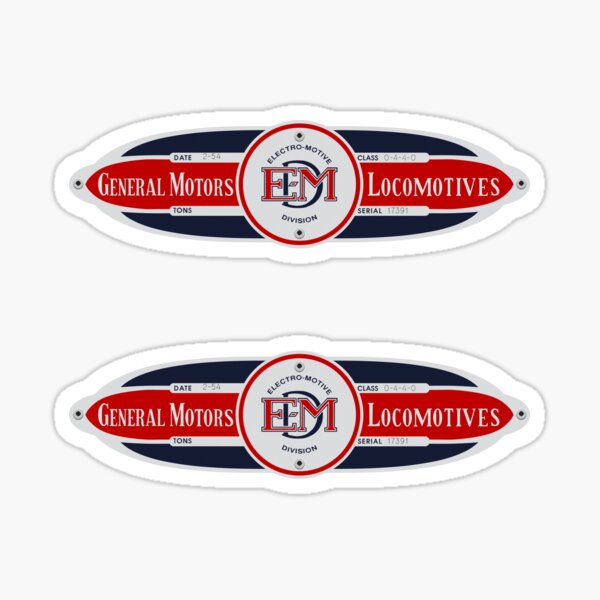 "Customizable EMD Builder's Plate" Sticker for Sale by Enzwell Redbubble