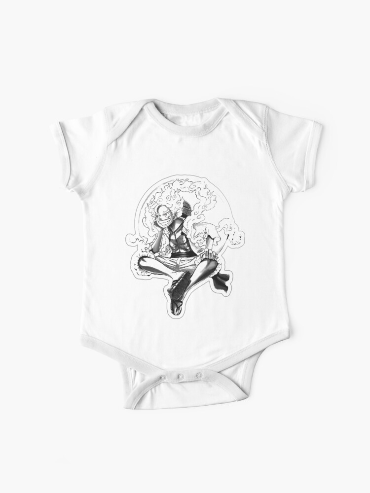 Luffy Gear 5 Short Sleeve Baby One-Piece for Sale