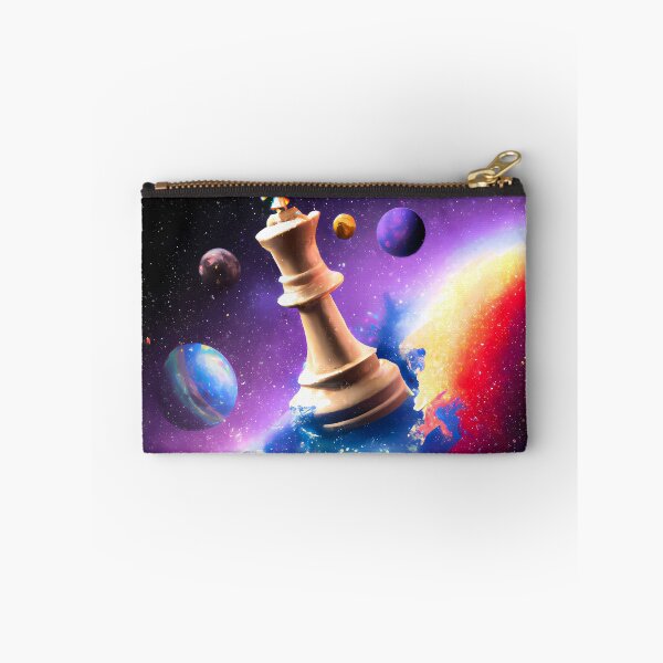 Item preview, Illuminated Monarch: An Art Piece of a Colorful Chess King Amidst the Stars designed and sold by arcanemuse.