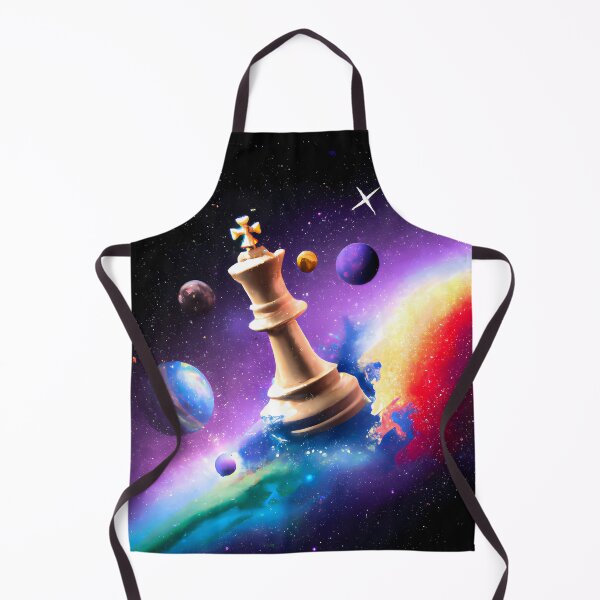 Item preview, Illuminated Monarch: An Art Piece of a Colorful Chess King Amidst the Stars designed and sold by arcanemuse.