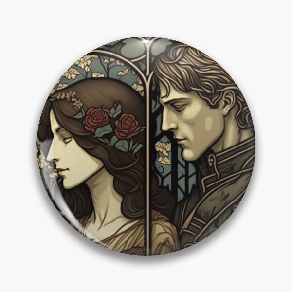 Aperçu de l'œuvre Roméo et Juliette - Art nouveau créée et vendue par ArtNouveauChic.