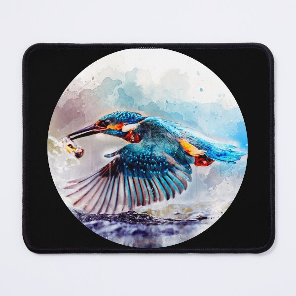 Item preview, watercolor Kingfisher designed and sold by Deco-Design.