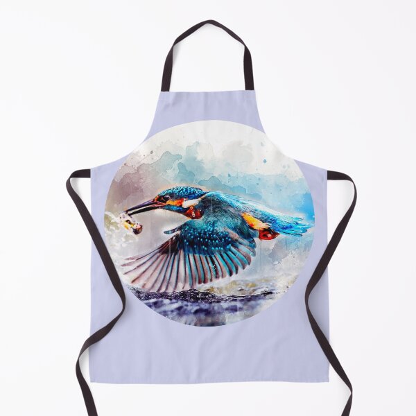 Item preview, watercolor Kingfisher designed and sold by Deco-Design.