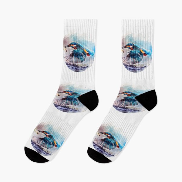 Item preview, watercolor Kingfisher designed and sold by Deco-Design.