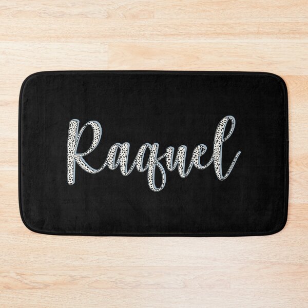 Item preview, Raquel name, Dalmatian pattern Raquel first name designed and sold by Danylo Mikhnievych.