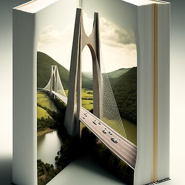Artwork thumbnail, Brook - Bridge a Book Concept by AI Nspiration