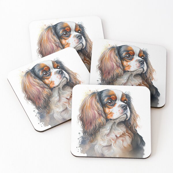 Item preview, Copy of Watercolor Painting of Cavalier King Charles Spanielr Small Dog Breed designed and sold by Nalaxation.
