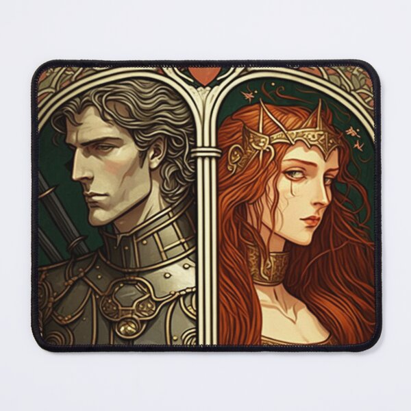 Item preview, Lancelot and Guinevere - Art Nouveau designed and sold by ArtNouveauChic.