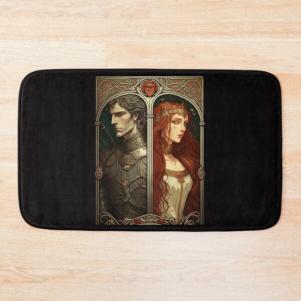 Item preview, Lancelot and Guinevere - Art Nouveau  designed and sold by ArtNouveauChic.
