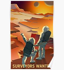 Landvermesser wollten den Mars und seine Monde erkunden Poster