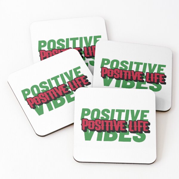 Aperçu de l'œuvre Positive vibes, positive life tshirt créée et vendue par Eugenie974.