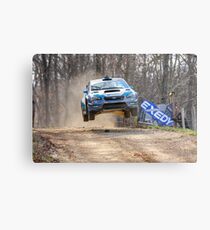 Flying Subaru Metal Print
